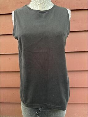 Basic Editions Classic Black Sleeveless Tank Top